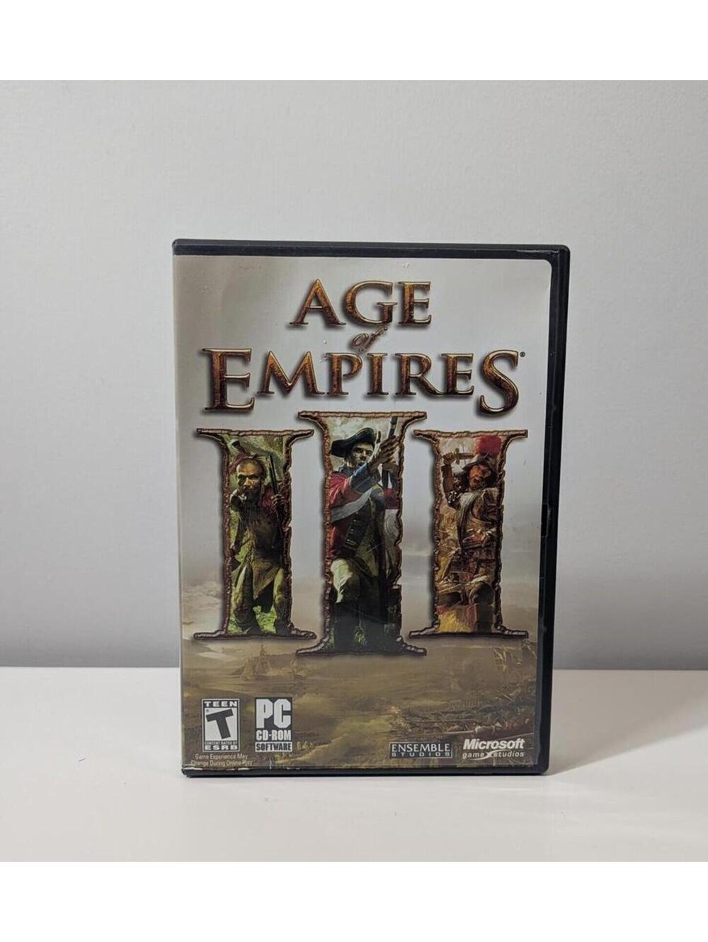 Microsoft Age of Empires III PC Game Complete 3-Disc Strategy Set Boxed Version!